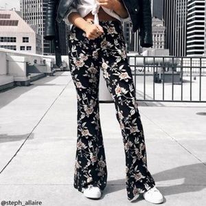 Floral bell bottoms